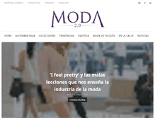 Tablet Screenshot of modadospuntocero.com